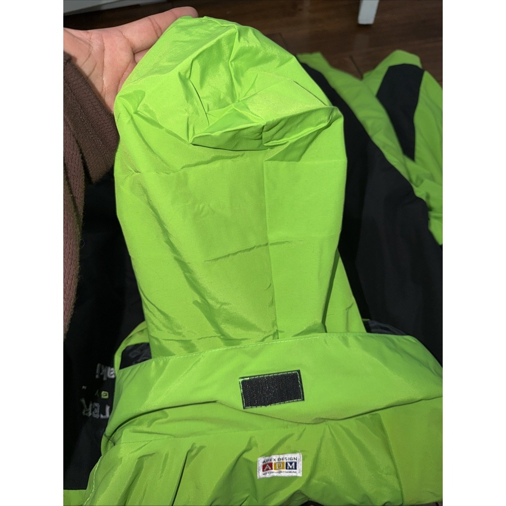XL Vintage Kawasaki Monster Energy Racing 2 Piece Jacket & Fleece Sweater Zip up - Picture 9 of 16